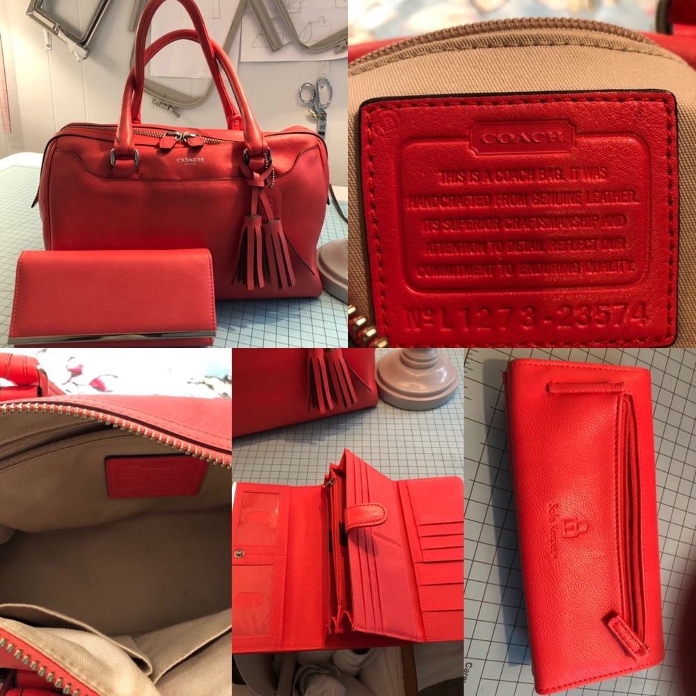 Coach purse with Safe Keeper wallet